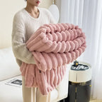 Soft Faux Fur Plush Blanket, 5 Colours, 3 Sizes
