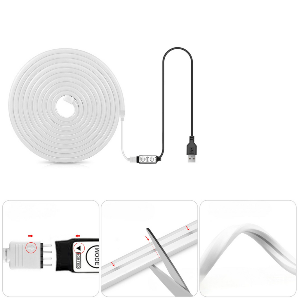 Smart LED Strip Light with App Control, Music Mode and Motion Sensor