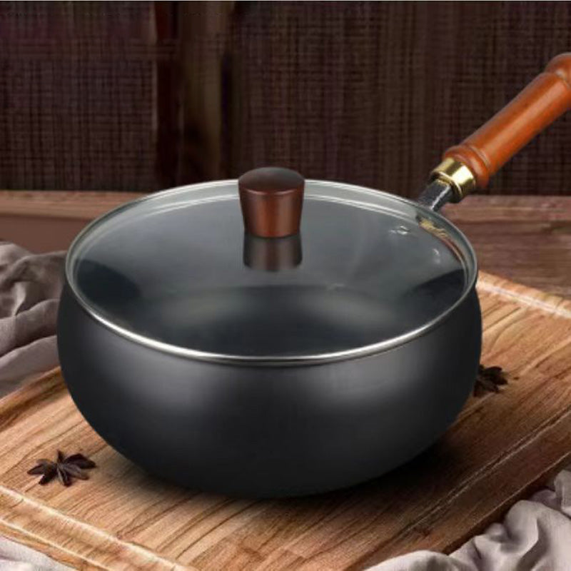 Cast Iron Wok with Lid, 24 and 26 cm, Oven and Induction Safe