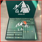 Advent Calendar with 24 Outdoor Tools for Camping and DIY