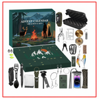 Advent Calendar with 24 Outdoor Tools for Camping and DIY