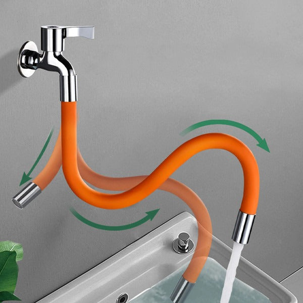 Flexible 360 Degree Tap Extender in Silicone and Stainless Steel