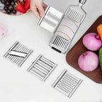 Stainless Steel Grater Set of 4 with Ergonomic Handle