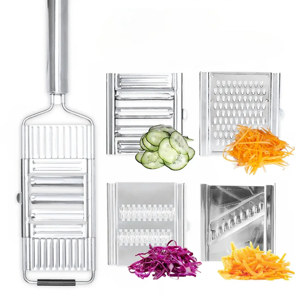 Stainless Steel Grater Set of 4 with Ergonomic Handle