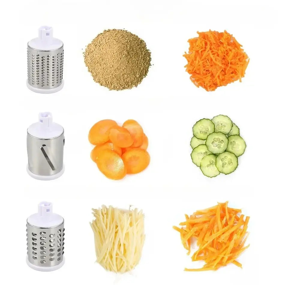 Vegetable Slicer with Interchangeable Stainless Steel Blades