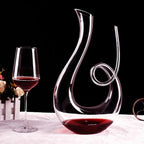 Swirl Glass Wine Decanter for Aerating and Easy Pouring
