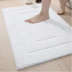 Absorbent Microfibre Bath Mat with Non-Slip Base, Three Sizes