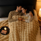 Soft Plush Throw Blanket 100 x 160cm, Four Colourways