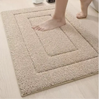 Absorbent Microfibre Bath Mat with Non-Slip Base, Three Sizes