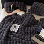 Soft Plush Throw Blanket 100 x 160cm, Four Colourways