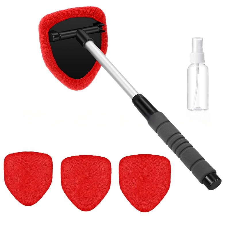 Telescopic Window Squeegee with Swivel Head and PVA Sponge