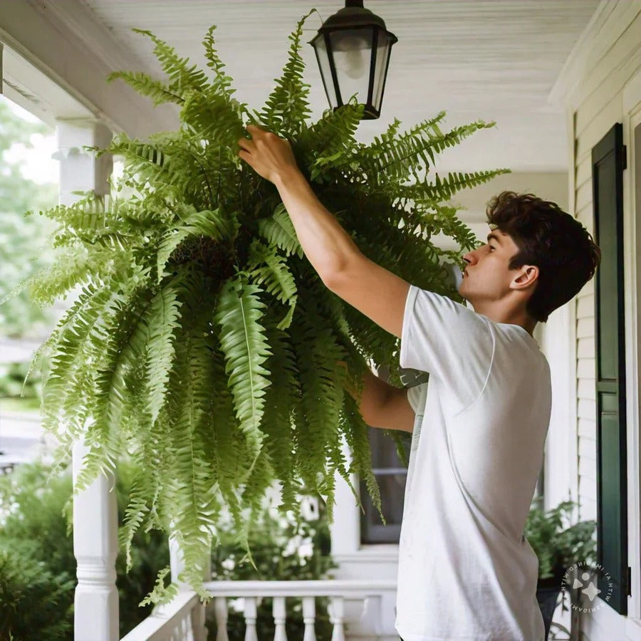 Artificial Fern for Outdoors, 18 Branches, UV Protected