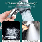 High-Pressure Shower Head with 9-Layer Filter and Pause Button