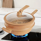Non-Stick Wok Pan for Induction and Gas Hobs, Dishwasher Safe