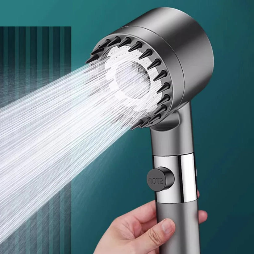 High-Pressure Shower Head with 9-Layer Filter and Pause Button