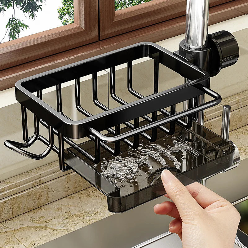 Sink Organiser and Draining Rack, Rust-Resistant Aluminium