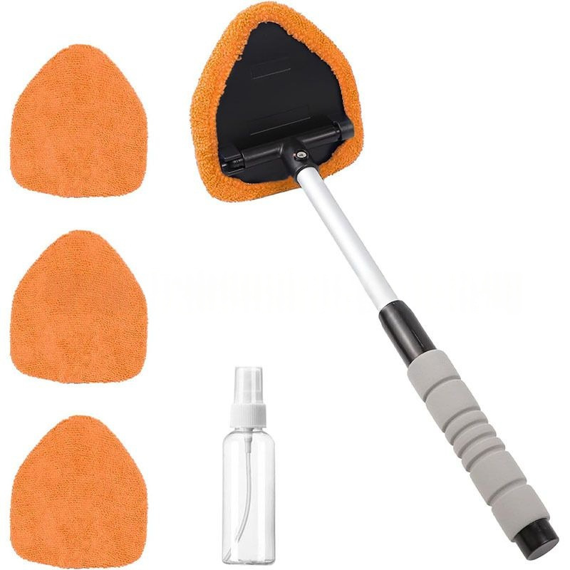 Telescopic Window Squeegee with Swivel Head and PVA Sponge