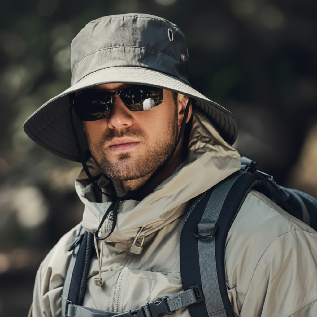 Wide-Brim Breathable Sun Hat with UV Protection, Five Colours