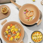 Non-Stick Wok Pan for Induction and Gas Hobs, Dishwasher Safe