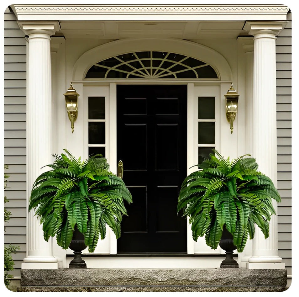 Artificial Fern for Outdoors, 18 Branches, UV Protected