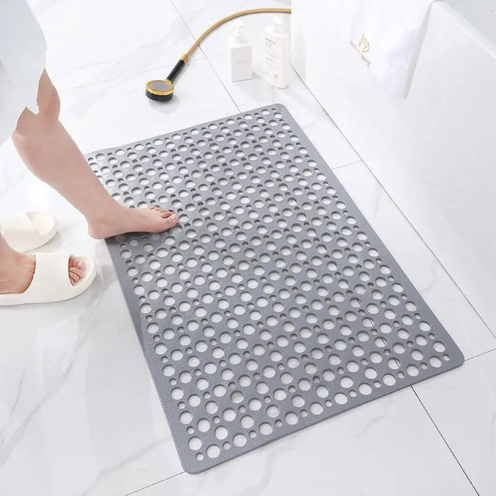 Non-Slip TPE Shower Mat with Suction Cups, Four Sizes