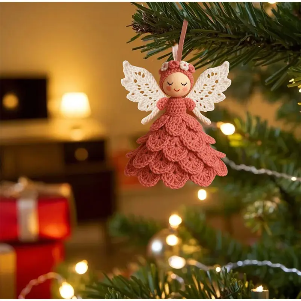 Crochet Angel Kit with Yarn, Hook and Step by Step Instructions