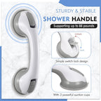 Suction Grab Handle for Bath and Shower, Non-Slip Grip