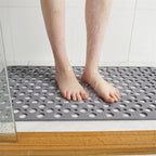 Non-Slip TPE Shower Mat with Suction Cups, Four Sizes