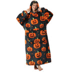 Oversized Hooded Wearable Blanket in Fleece and Sherpa