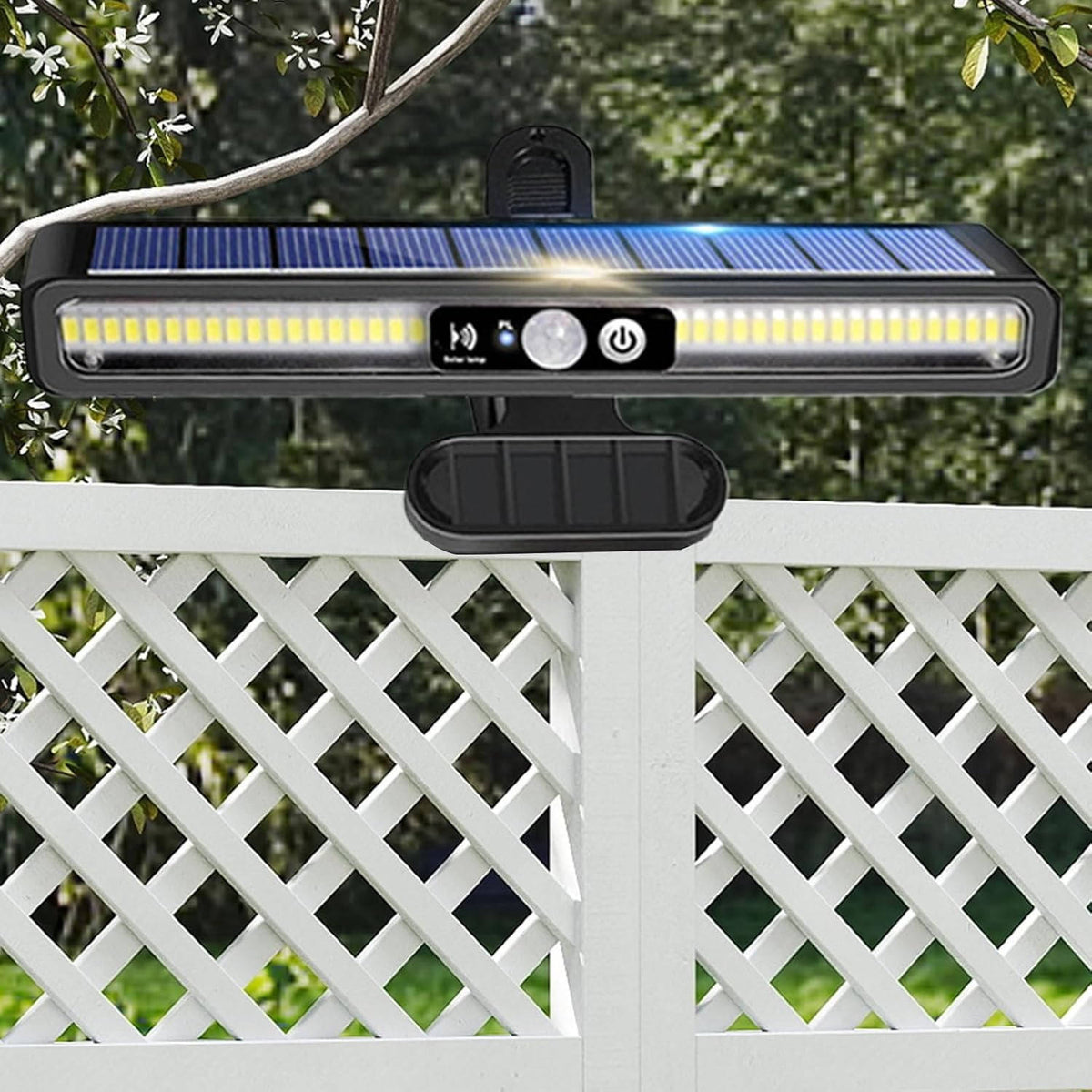 Solar Motion Sensor Outdoor Light, 400 Lumen, Set of 2