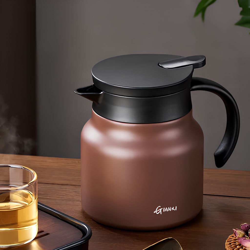 Double-Walled Vacuum Tea Flask 800 ml with Steel Infuser
