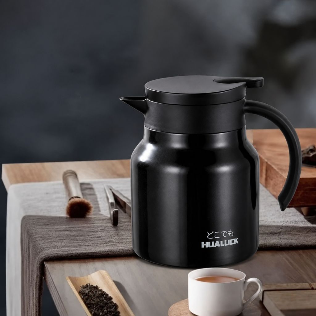 Double-Walled Vacuum Tea Flask 800 ml with Steel Infuser