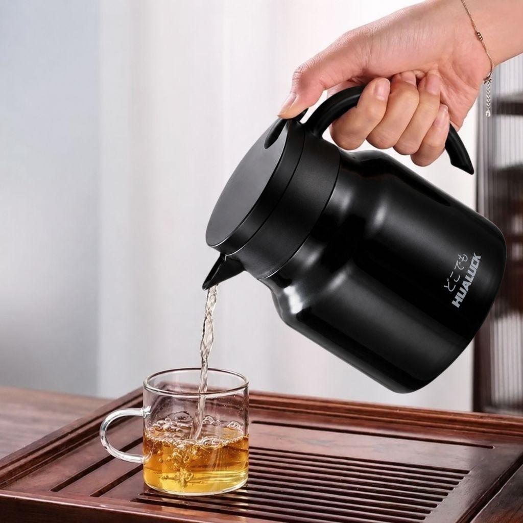 Double-Walled Vacuum Tea Flask 800 ml with Steel Infuser