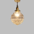 Clear Cut Glass Pendant Light, Scandinavian Retro Style, E27
