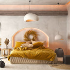 Dimmable Minimalist Pendant Light, 30-50cm, White or Grey