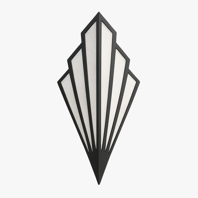 Art Deco Fan Wall Light with Up and Down Glow, E14 Fitting