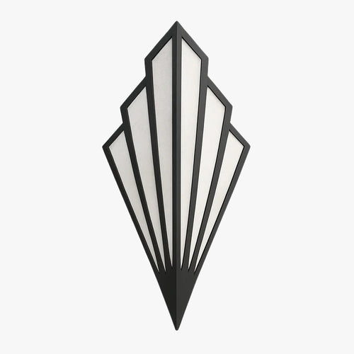 Art Deco Fan Wall Light with Up and Down Glow, E14 Fitting