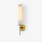Art Deco Alabaster Wall Light with Brass Fitting