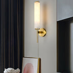 Art Deco Alabaster Wall Light with Brass Fitting