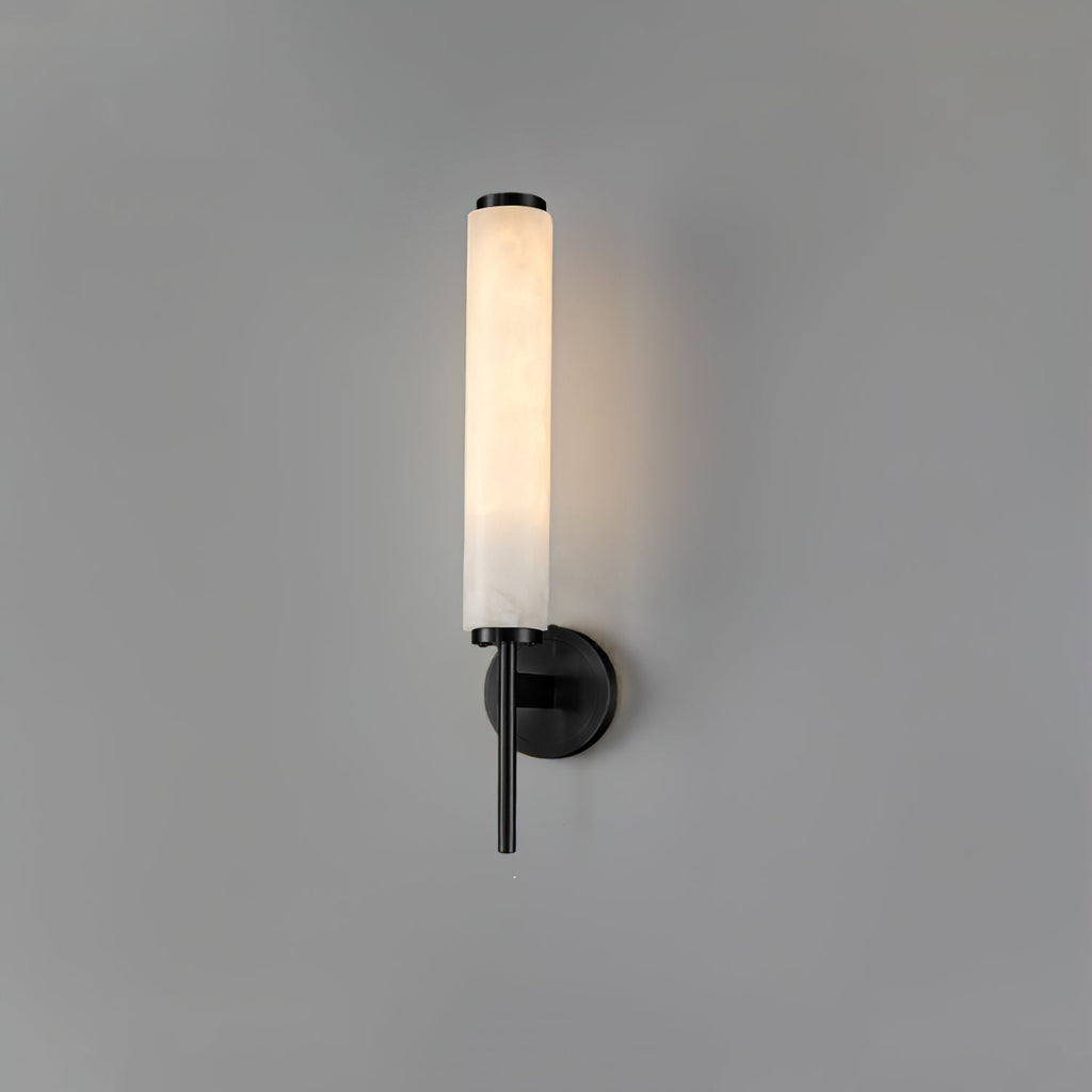 Art Deco Alabaster Wall Light with Brass Fitting