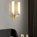 Art Deco Alabaster Wall Light with Brass Fitting