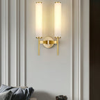 Art Deco Alabaster Wall Light with Brass Fitting