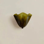 Art Deco Shell Glass Wall Light with Gold Fitting