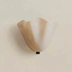 Art Deco Shell Glass Wall Light with Gold Fitting