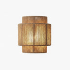 Boho Woven Rope Wall Light with Up and Down Glow
