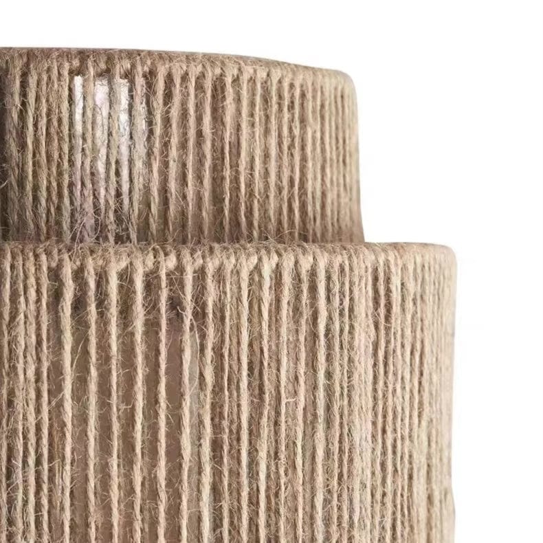 Boho Woven Rope Wall Light with Up and Down Glow