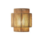 Boho Woven Rope Wall Light with Up and Down Glow