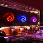 Spiral Effect LED Wall Light with RGB Colour Modes