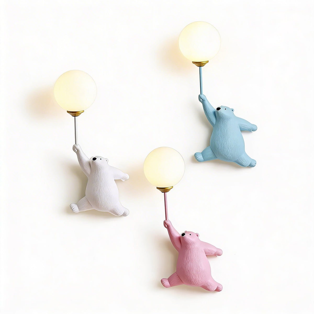 Kids Bear and Balloon Wall Light, G9 Bulb Included