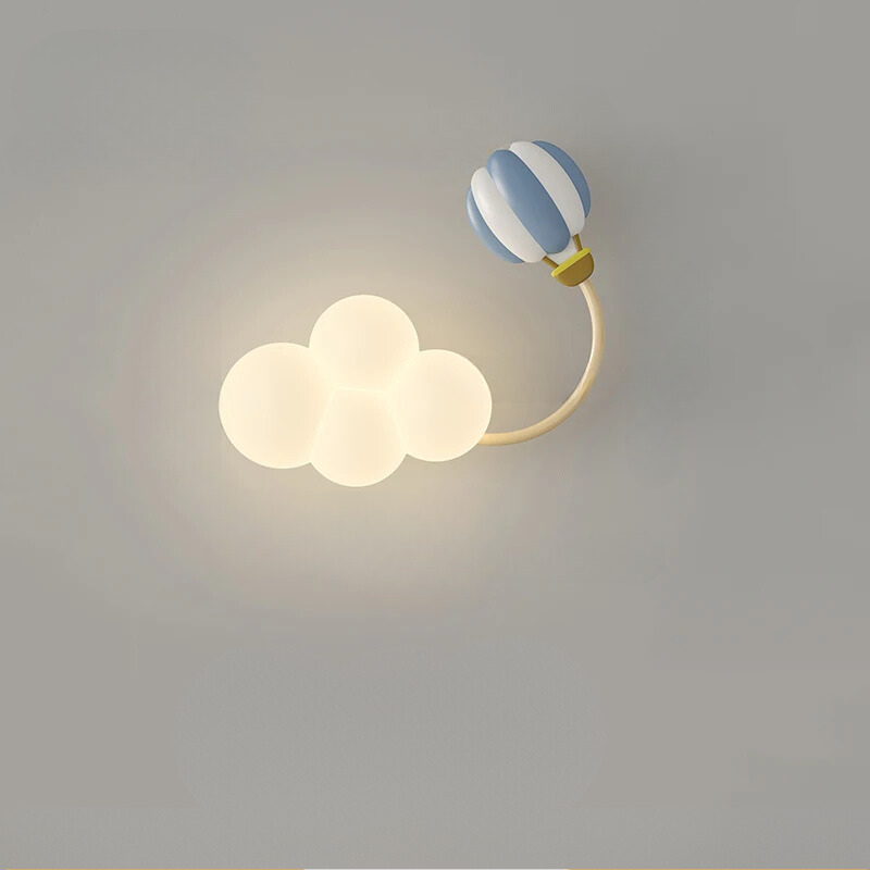 Kids Cloud Wall Light with Motif Charm, 18W LED